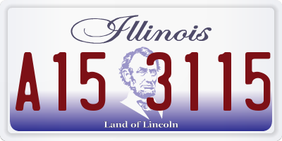 IL license plate A153115