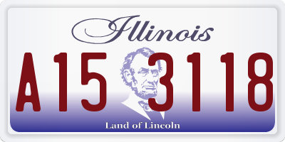 IL license plate A153118