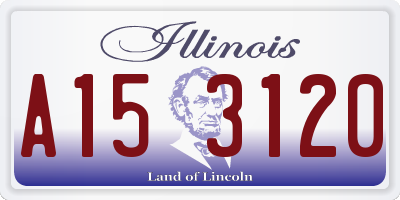IL license plate A153120