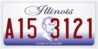 IL license plate A153121
