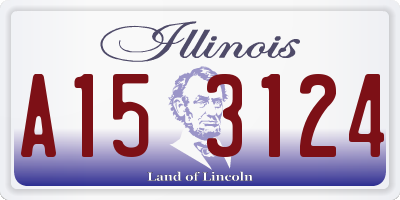 IL license plate A153124