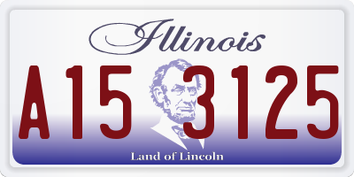 IL license plate A153125