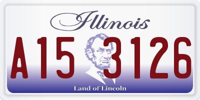 IL license plate A153126