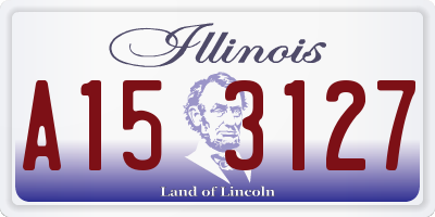 IL license plate A153127