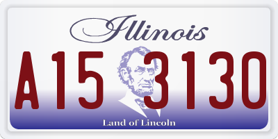IL license plate A153130