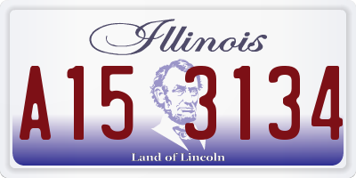 IL license plate A153134