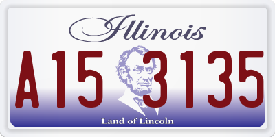 IL license plate A153135