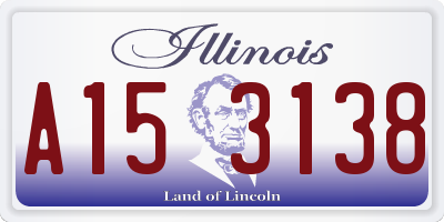 IL license plate A153138
