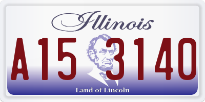 IL license plate A153140