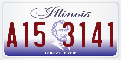 IL license plate A153141