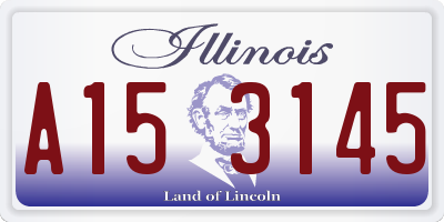 IL license plate A153145