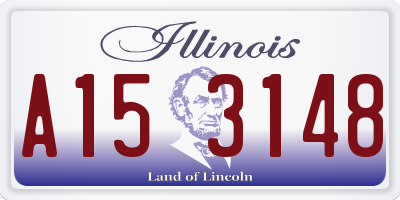 IL license plate A153148