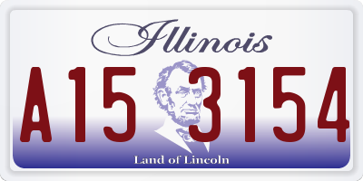 IL license plate A153154