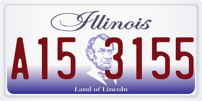 IL license plate A153155