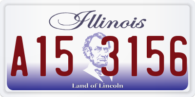 IL license plate A153156