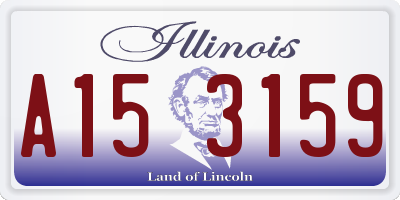 IL license plate A153159