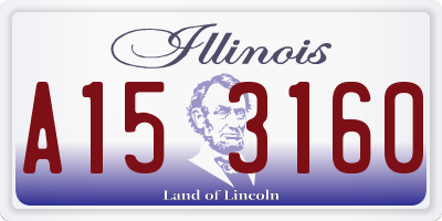IL license plate A153160