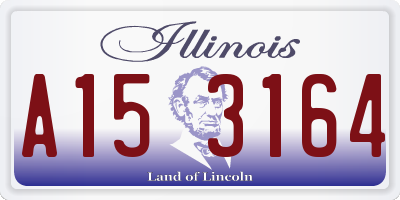 IL license plate A153164