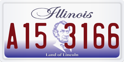 IL license plate A153166