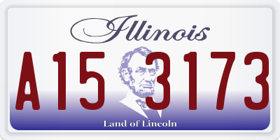IL license plate A153173