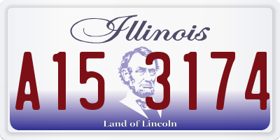 IL license plate A153174