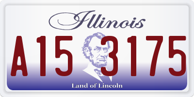IL license plate A153175