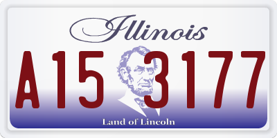 IL license plate A153177