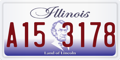 IL license plate A153178