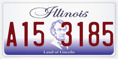 IL license plate A153185