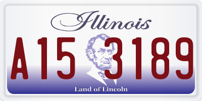 IL license plate A153189