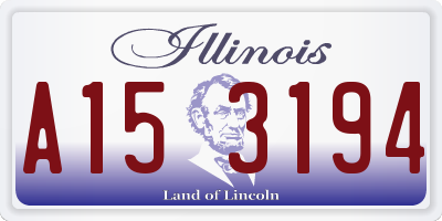 IL license plate A153194