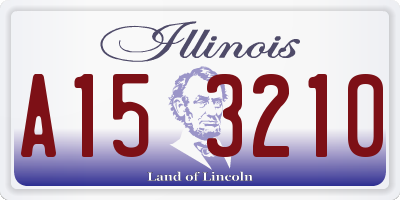 IL license plate A153210