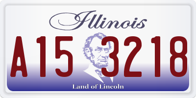 IL license plate A153218