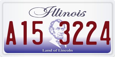 IL license plate A153224