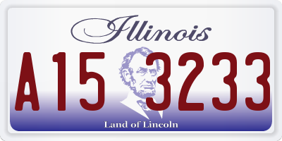 IL license plate A153233