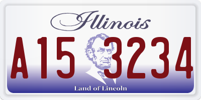 IL license plate A153234