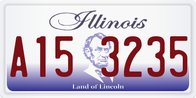 IL license plate A153235