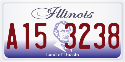 IL license plate A153238