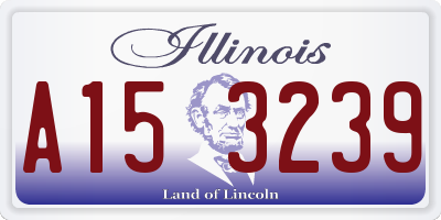 IL license plate A153239