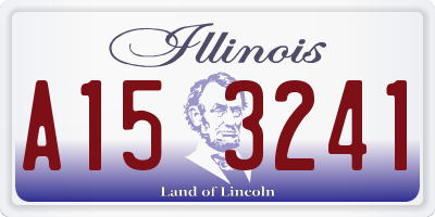 IL license plate A153241