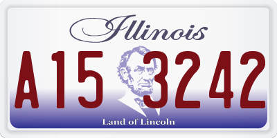 IL license plate A153242