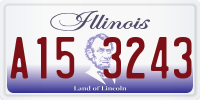 IL license plate A153243