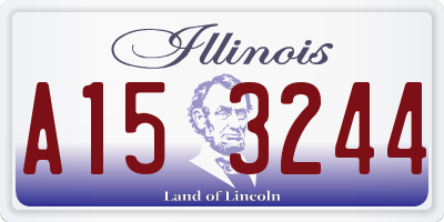 IL license plate A153244