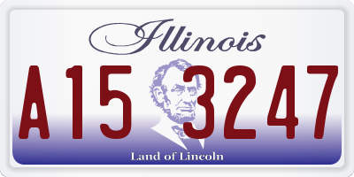 IL license plate A153247
