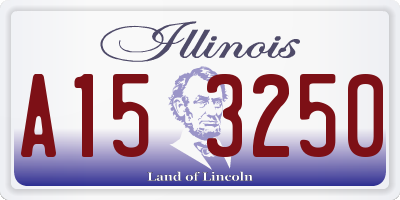 IL license plate A153250