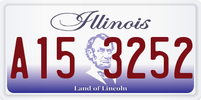 IL license plate A153252