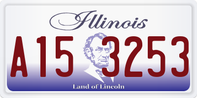 IL license plate A153253