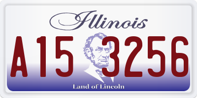 IL license plate A153256