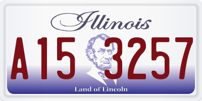 IL license plate A153257