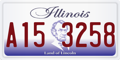 IL license plate A153258